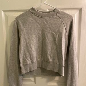 Light grey crop top sweater